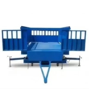 Mobiele hydraulische laadbrug voor vee