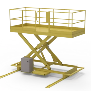 Rail-guided Dock Lift
