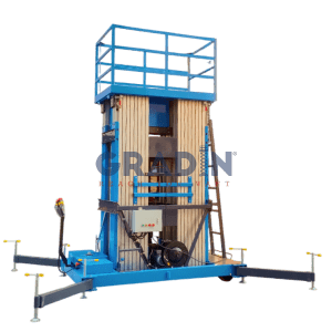 Plataforma elevadora de aleación de aluminio de 6 mástiles